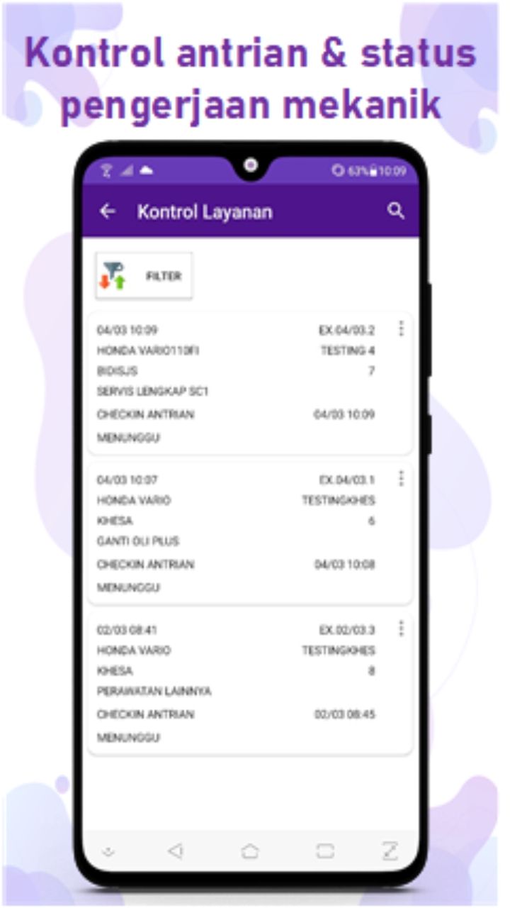 BengkelPro Android screen 3